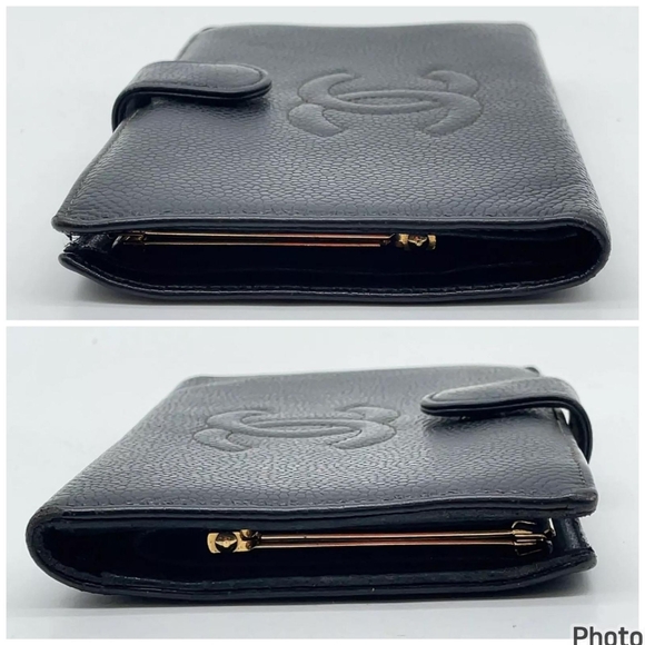 Auth Chanel Caviar Timeless Coco Mark Wallet - Picture 8 of 10